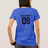 Aangepaste Volleybal Geboorte Jaar Naam Nummer T-shirt (Achterkant)