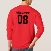 Aangepaste Volleybal Geboorte Jaar Naam Nummer T-shirt (Achterkant)