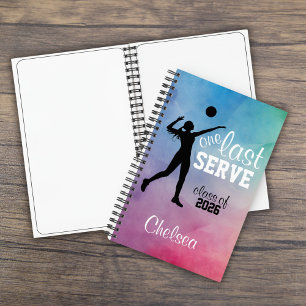 Aangepaste Volleybal Regenboog Senior Eén Laatste Notitieboek