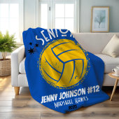 Aangepaste Volleybal Senior Night Afstudeerproject Fleece Deken