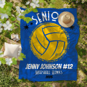 Aangepaste Volleybal Senior Night Afstudeerproject Fleece Deken