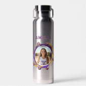 Aangepaste Volleybal Speler Foto Sport Waterfles (Voorkant)
