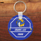 Aangepaste Volleybal Sport Team Sleutelhanger (Voorkant)