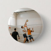 Aangepaste volleybal Team Foto Ronde Button 5,7 Cm (Voorkant)