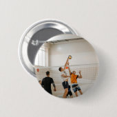 Aangepaste volleybal Team Foto Ronde Button 5,7 Cm (Voorkant /achterkant)