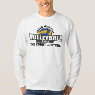 Aangepaste volleybal Team Naam Nummer Club League T-shirt