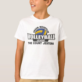 Aangepaste volleybal Team Naam Nummer Club League T-shirt