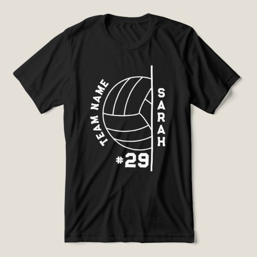 Aangepaste Volleybal Team School Volleybal Game Da Tri-Blend Shirt (Design voorkant)