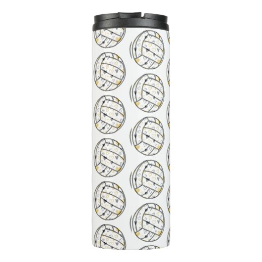 Aangepaste volleybal thermosbeker (Achterkant)