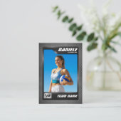 Aangepaste Volleybal Trading Kaart Volley Player K Contactkaartje (Staand voorkant)