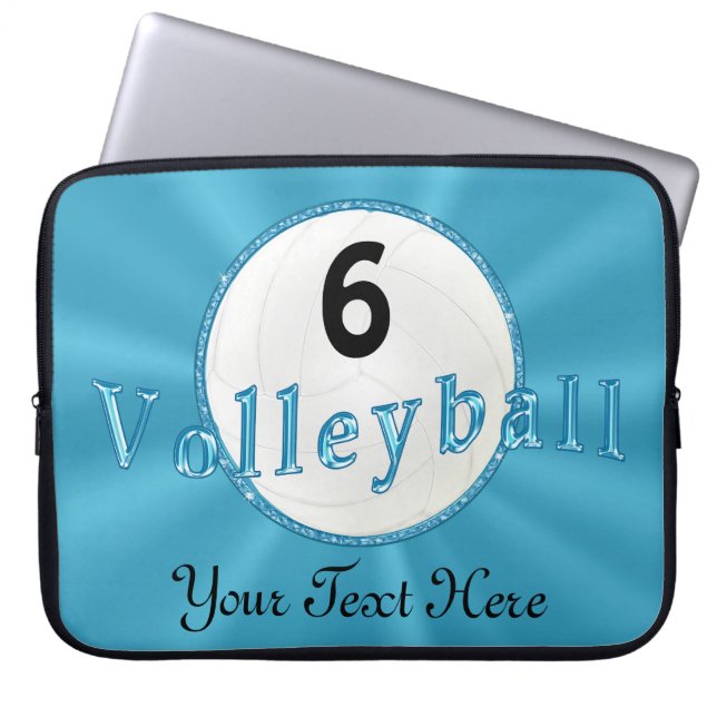Aangepaste VolleybalHoesjes voor notebookcomputers Laptop Sleeve (Voorkant)