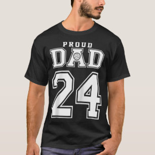 Aangepaste Volleyball Papa nummer 24 Persoonlijk g T-shirt