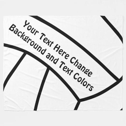 Aangepaste volleybaltas voor uw KLEUREN Fleece Deken (Voorkant (Horizontaal))