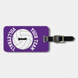 Aangepaste Volleybalteamnaam, afspeelnummer en kle Bagagelabel