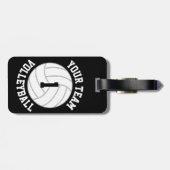 Aangepaste Volleybalteamnaam, afspeelnummer en kle Bagagelabel (Achterkant horizontaal)