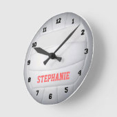 Aangepaste Volleybalwandklok Ronde Klok (Hoek)