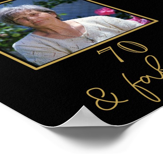 AANGEPASTE VOLWASSEN BIRTHDAY-POSTER 70E BIRTHDAY POSTER (Hoek)