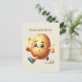 Aangepaste voor liefhebbers van cute aardappels briefkaart (Staand voorkant)