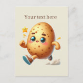 Aangepaste voor liefhebbers van cute aardappels briefkaart (Voorkant)