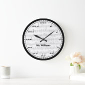 Aangepaste voor zwarte en witte Muzieknoten Grote Klok (Huis)