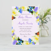 Aangepaste voorbeeld van baby shower uitnodiging m (Staand voorkant)