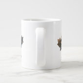 Aangepaste voorbeeldbladvormfoto blij Canada dag Grote Koffiekop (Achterkant)