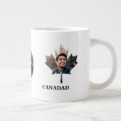 Aangepaste voorbeeldbladvormfoto blij Canada dag Grote Koffiekop (Rechts)