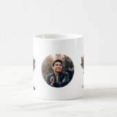 Aangepaste voorbeeldbladvormfoto blij Canada dag Koffiemok (Center)