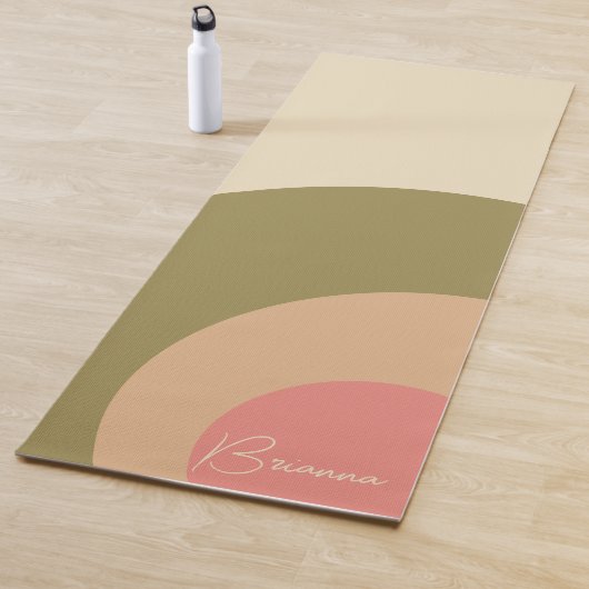 Aangepaste voorjaarsschaduwen yogamat (In situ)