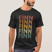 Aangepaste voornaam Finn T-shirt (Voorkant)