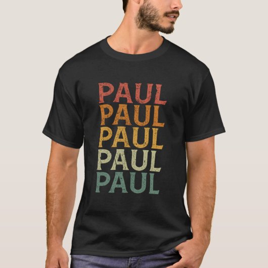 Aangepaste voornaam Paul T-shirt (Voorkant)
