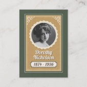 Aangepaste voorouder trading Kaart, familie erfgoe Contactkaartje (Voorkant)