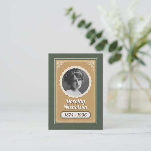 Aangepaste voorouder trading Kaart, familie erfgoe Contactkaartje (Staand voorkant)