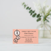 Aangepaste vormen koraalroze Sjabloon Visitekaartj Visitekaartje (Staand voorkant)