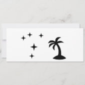 Aangepaste voucher, Miami Trip instapkaart ticket Kaart (Achterkant)