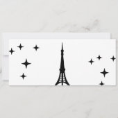 Aangepaste voucher, Tokio Trip instapkaart ticket Kaart (Achterkant)