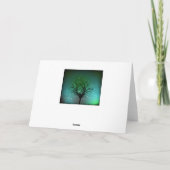 Aangepaste  Vrachtwagen en kerstboom Kaart (Achterkant)