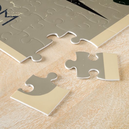 Aangepaste vrachtwagen Garage 1957 Legpuzzel (Zijkant)