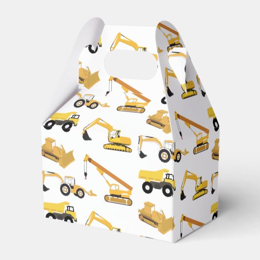 Aangepaste vrachtwagens voor de bouw bedankdoosjes (Achterkant)