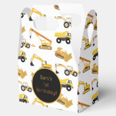 Aangepaste vrachtwagens voor de bouw bedankdoosjes (Geopend)