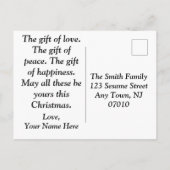 Aangepaste Vrede op Aarde Kerst Postkaarten Feestdagenkaart (Achterkant)