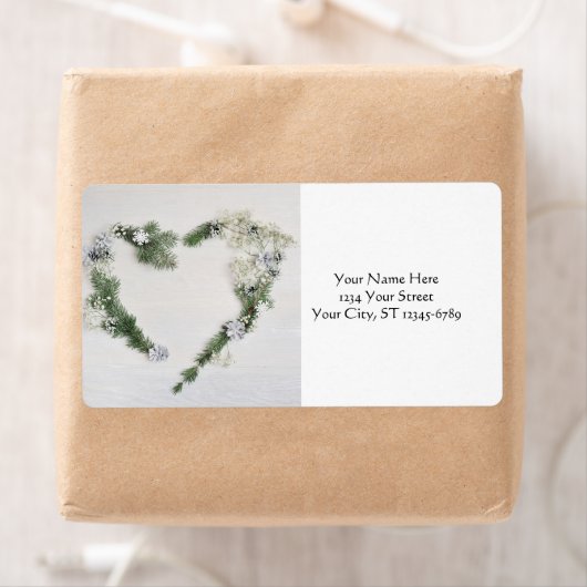 Aangepaste vrede, vreugde en liefde hart etiket (Insitu)