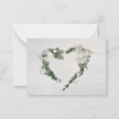 Aangepaste vrede, vreugde en liefde hart notitiekaartje (Voorkant)