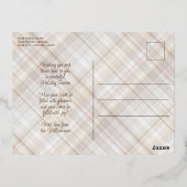 Aangepaste vredeliefde Red Holly Berries Foliage Folie Feestdagen Briefkaart (Achterkant)