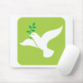 Aangepaste vredesdop met levende Logo Muismat (Met muis)