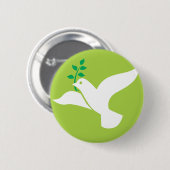 Aangepaste vredesdop met levende Logo Ronde Button 5,7 Cm (Voorkant /achterkant)