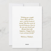 Aangepaste vreugdevolle Paas Wenskaart met Foto Feestdagenkaart (Achterkant)