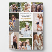 Aangepaste Vrienden Collage Vriendschap Quote Foto Fotoplaat (voorkant)