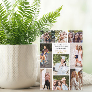 Aangepaste Vrienden Collage Vriendschap Quote Kaar