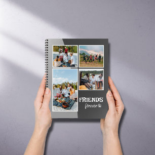 Aangepaste vrienden foto collage Notitieboek